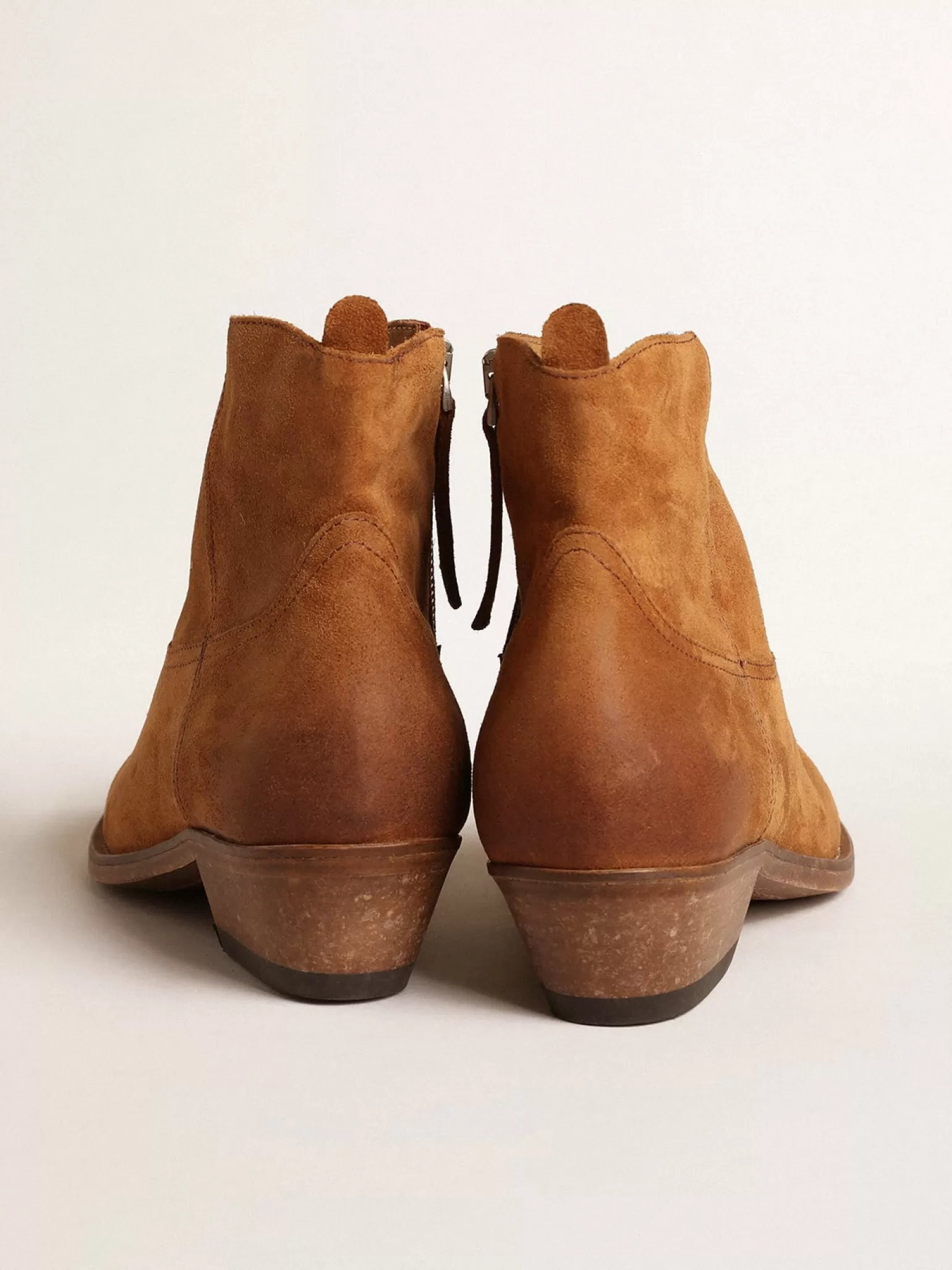 Sale Ankle boot Young de suede cor conhaque MULHER Botas