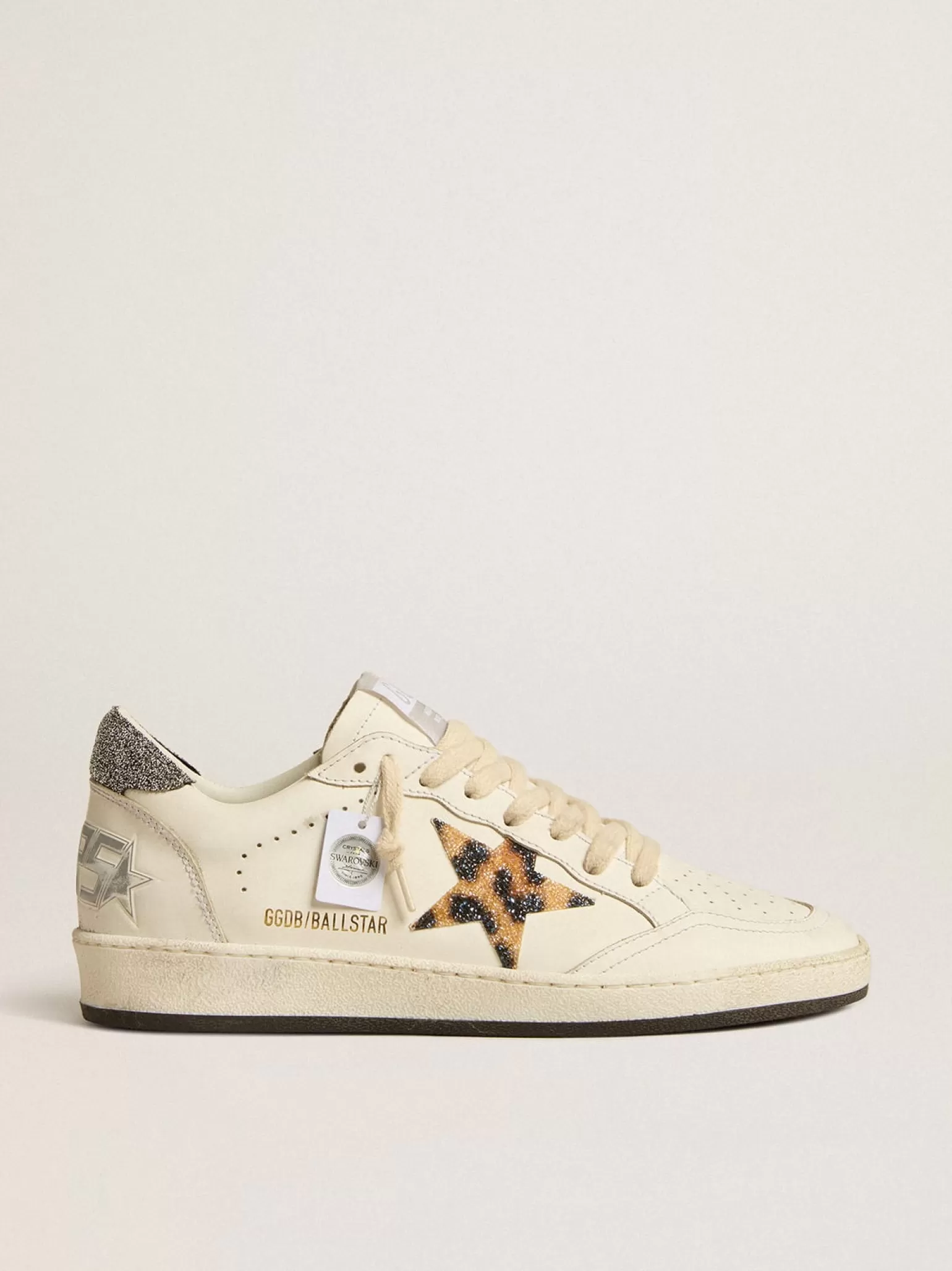 Clearance Ball Star com estrela com estampa de leopardo e talão com cristais Swarovski MULHER Ball Star