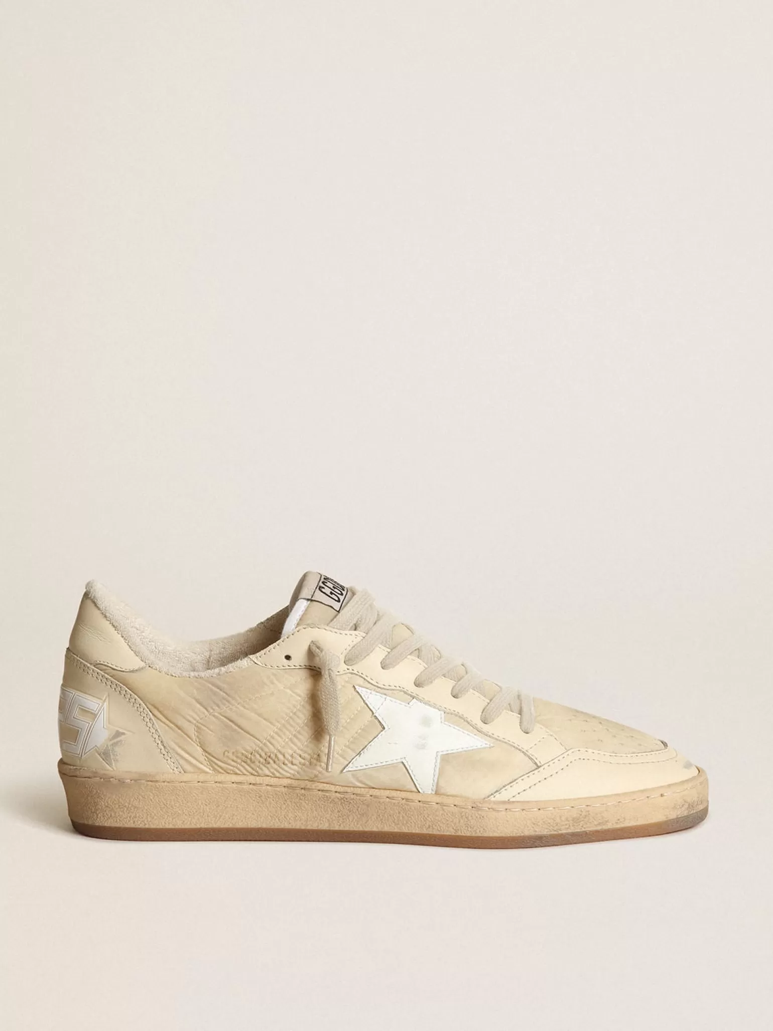 Online Ball Star feminino de náilon branco leite com estrela e talão brancos MULHER Ball Star