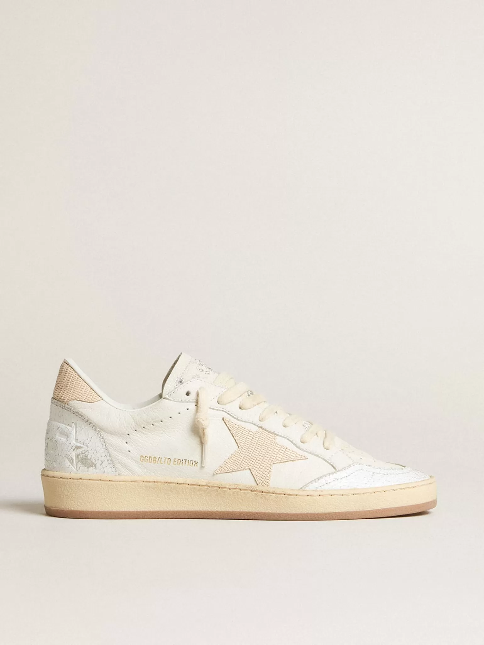 Online Ball Star Feminino LTD CNY de couro branco com estrela cor de marfim MULHER Ball Star