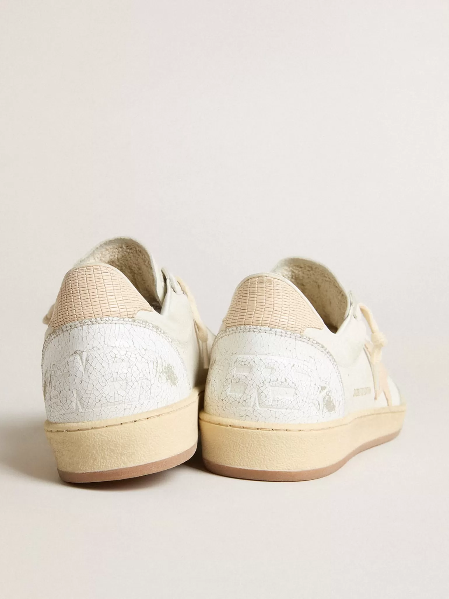 Online Ball Star Feminino LTD CNY de couro branco com estrela cor de marfim MULHER Ball Star
