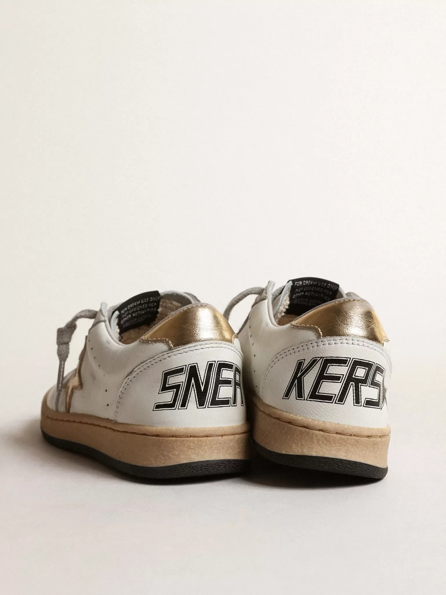 Shop Ball Star Junior com estrela e talão de couro metálico dourado Meninas pequenas (1-3 anos) | Meninos pequenos (1-3 anos)