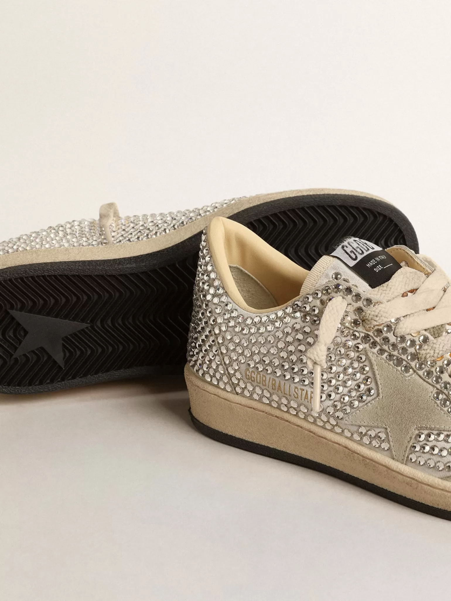 Cheap Ball Star LTD com cristais Swarovski e estrela de suede cinza MULHER Ball Star