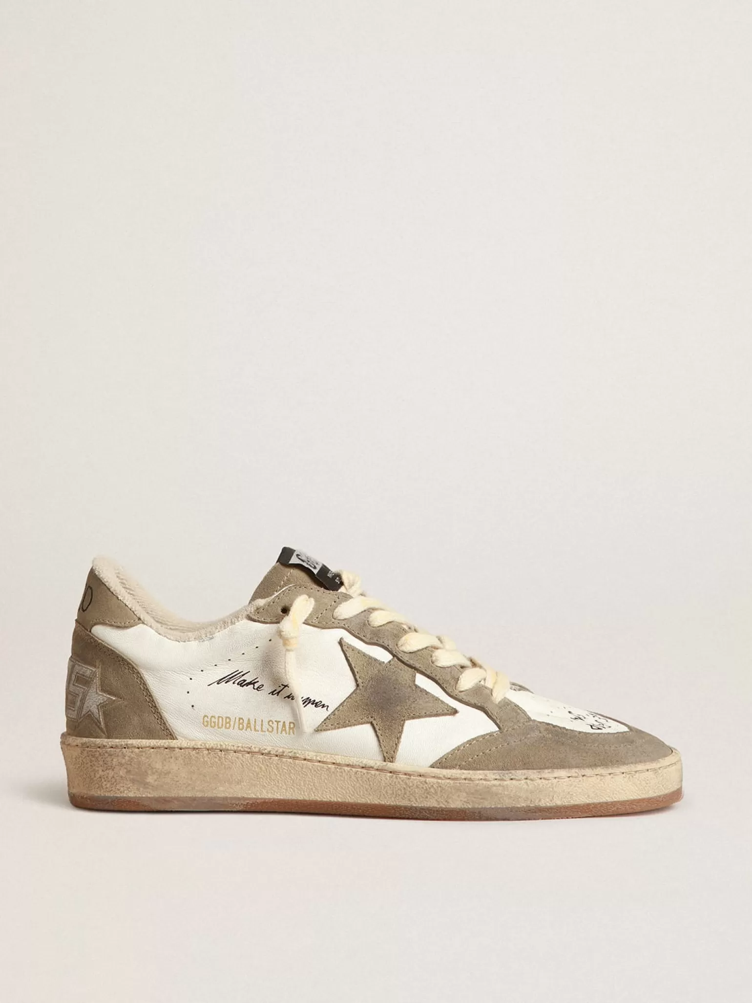 Clearance Ball Star Masculino com estrela e talão de suede havana-rosado Ball Star