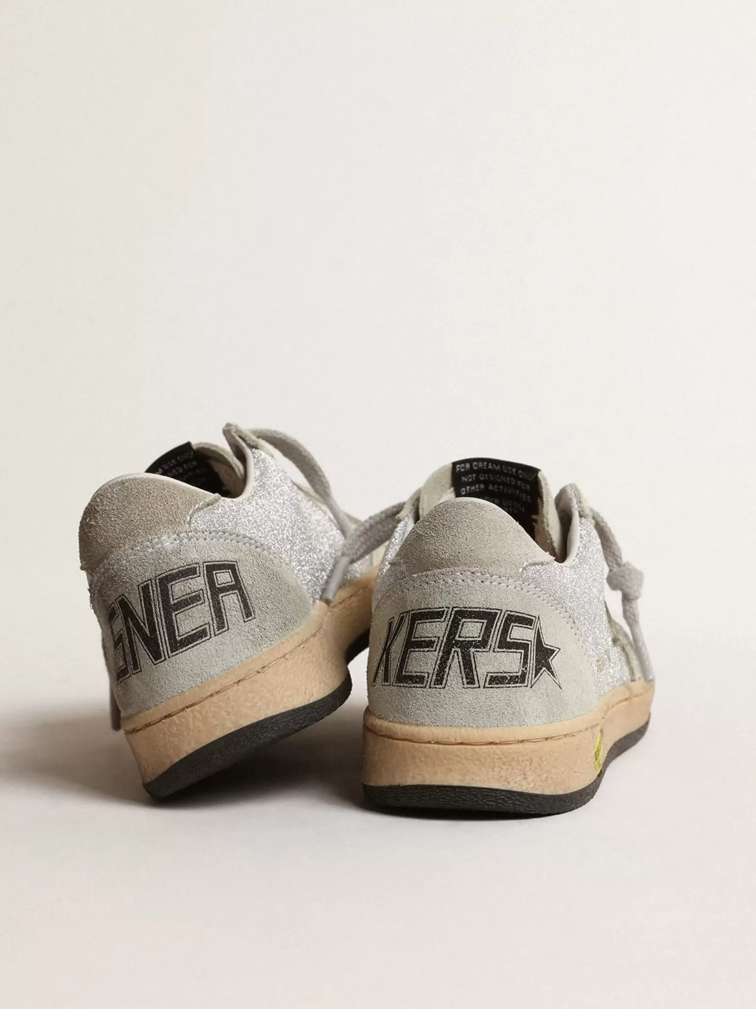 New Ball Star Young de glitter com inserções de suede cinza gelo Meninas (4-10 anos) | Meninos (4-10 anos)