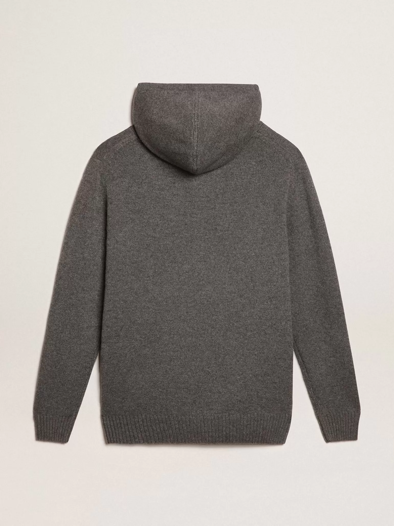 Store Blusa tipo moletom masculina cinza mescla misto caxemira com capuz Moletons