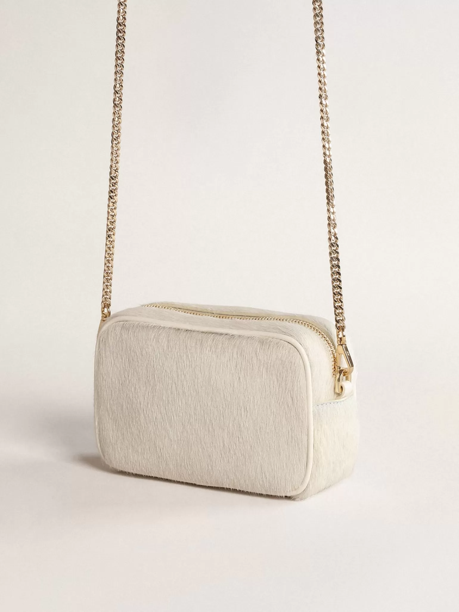 Sale Bolsa Mini Star Bag de couro branco heritage com estrela tom sobre tom MULHER Minibolsas | Bolsas tiracolo