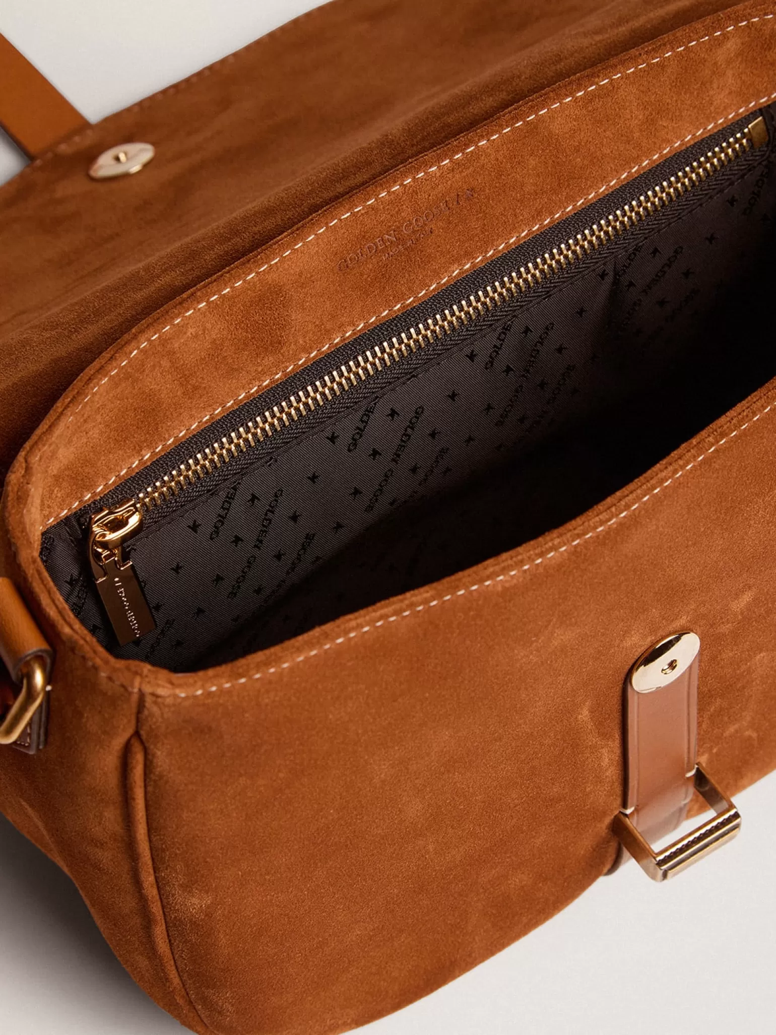 Best Bolsa Rodeo feminina média de suede cor de rum MULHER Bolsas tiracolo