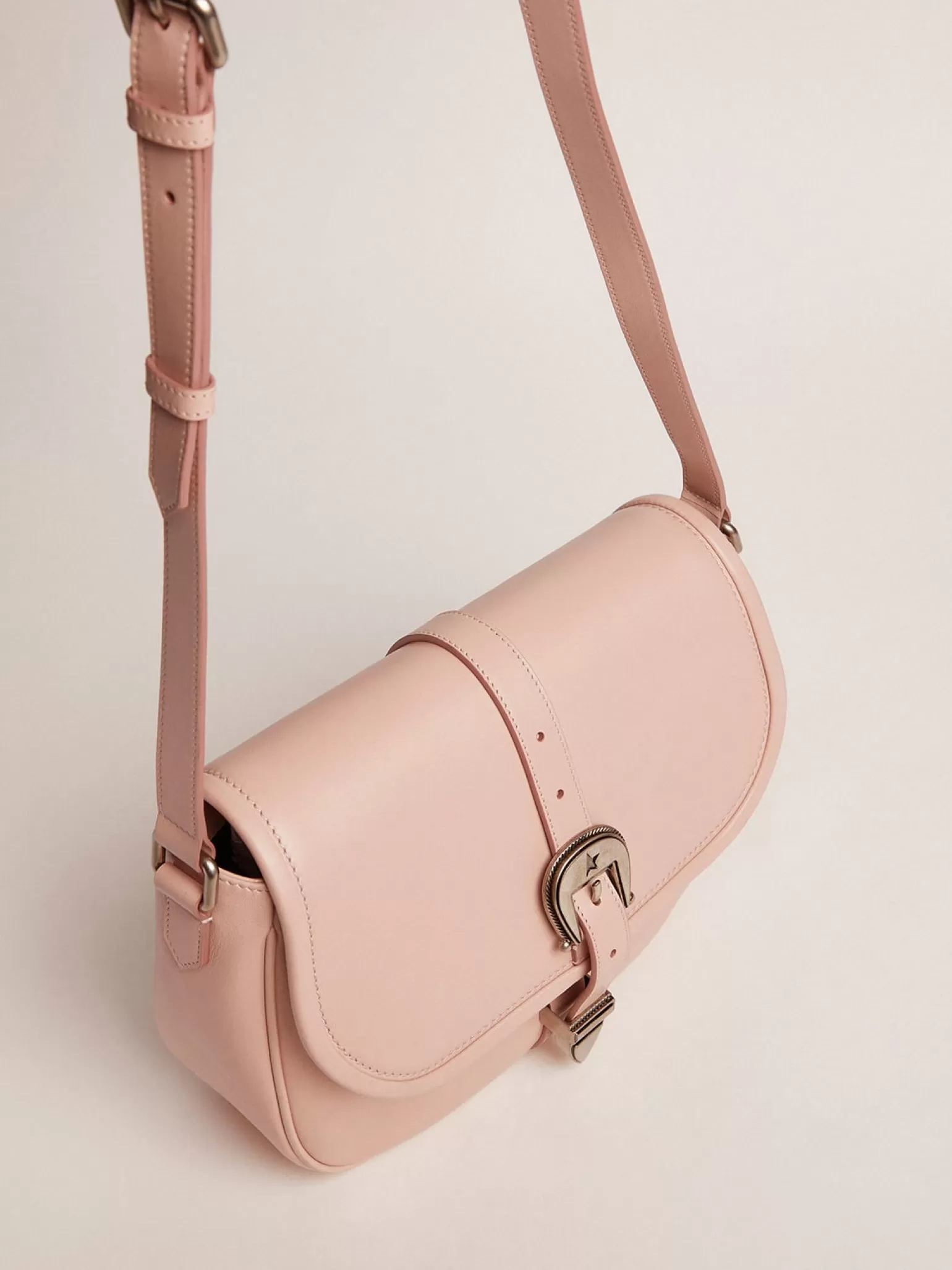 Sale Bolsa Rodeo média de couro na cor rosa quartzo MULHER Bolsas tiracolo