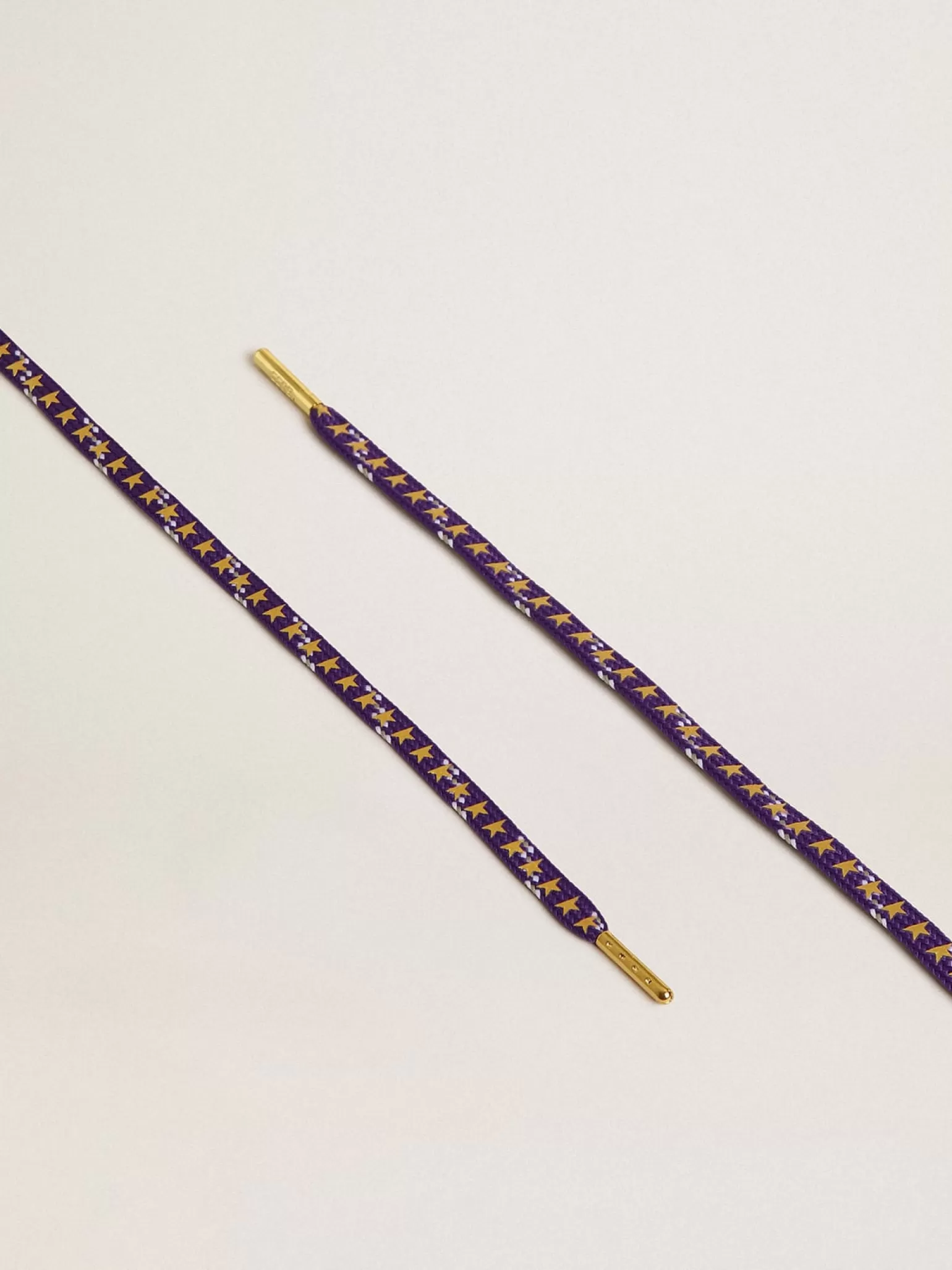 Flash Sale Cadarços roxos com decorações e estrelas douradas em contraste MULHER Cadarços | Cadarços