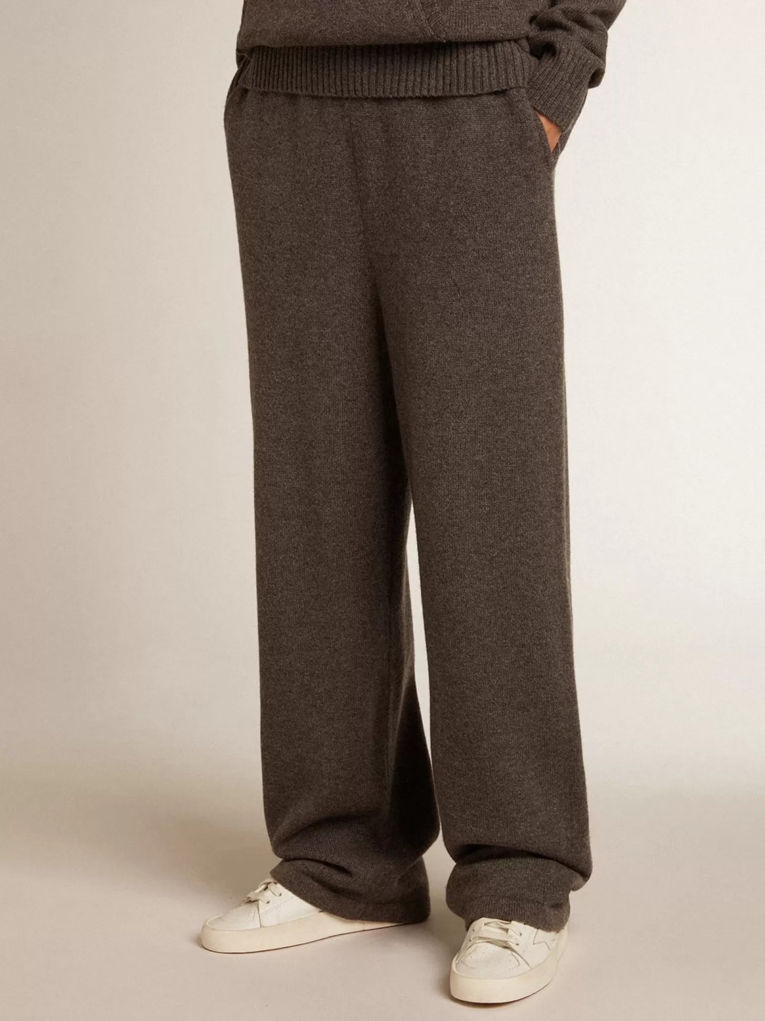 Online Calça de jogging feminina misto caxemira cinza MULHER Jeans e calças