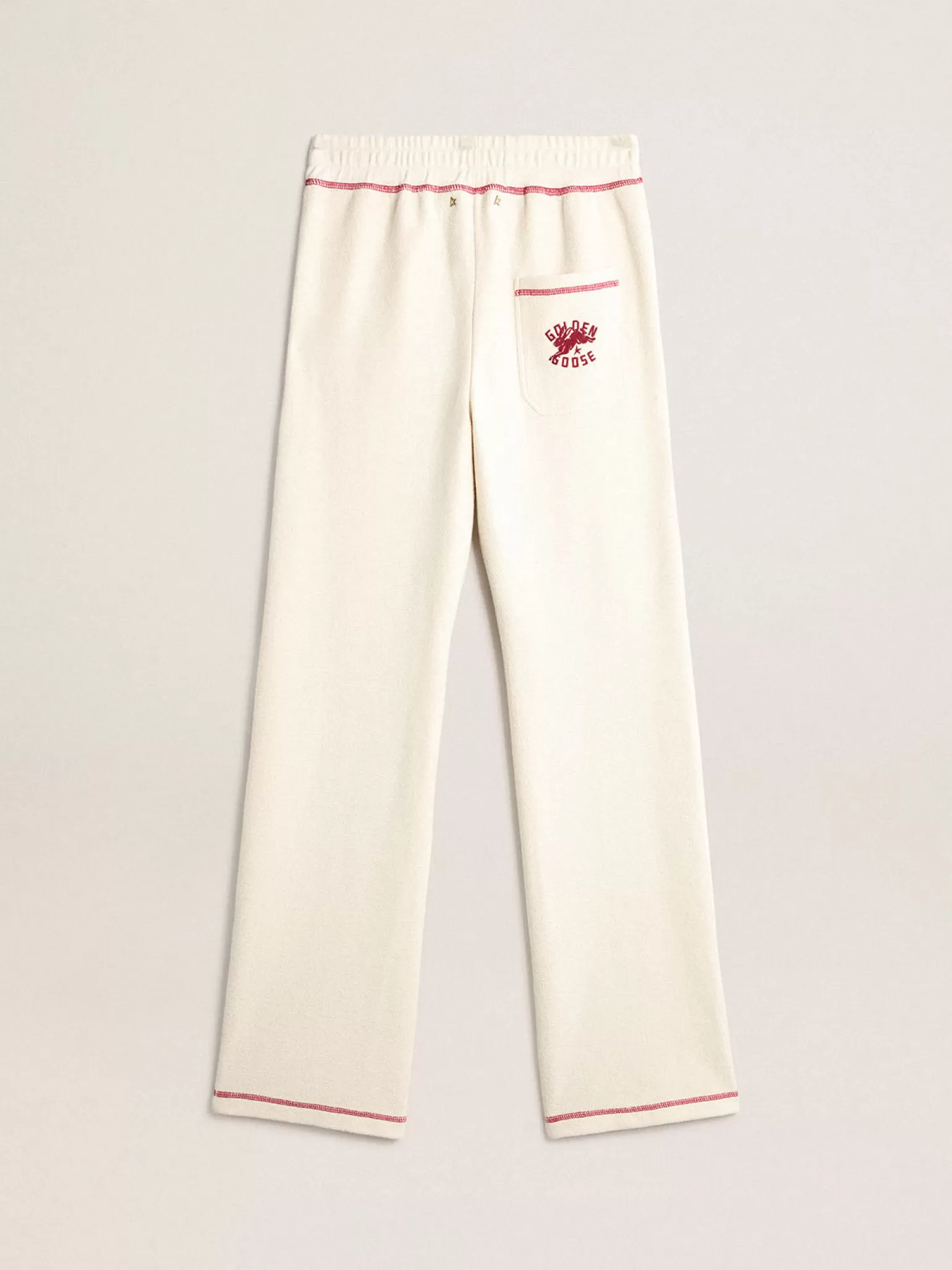 Cheap Calça de jogging Feminina na cor branco heritage com logo CNY MULHER Jeans e calças