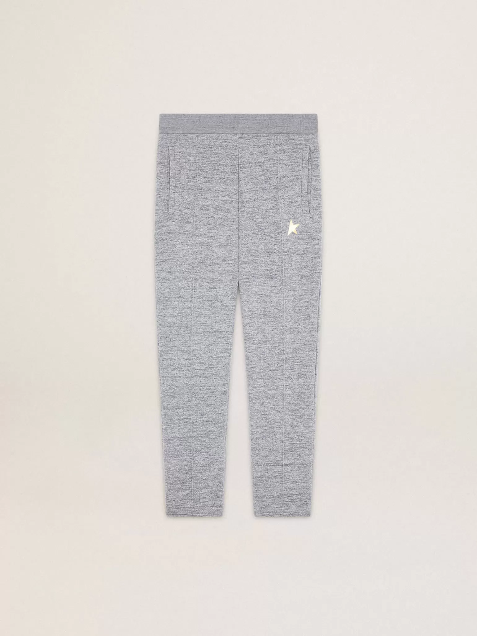 Store Calça de jogging masculina cinza com estrela dourada na frente Jeans e calças