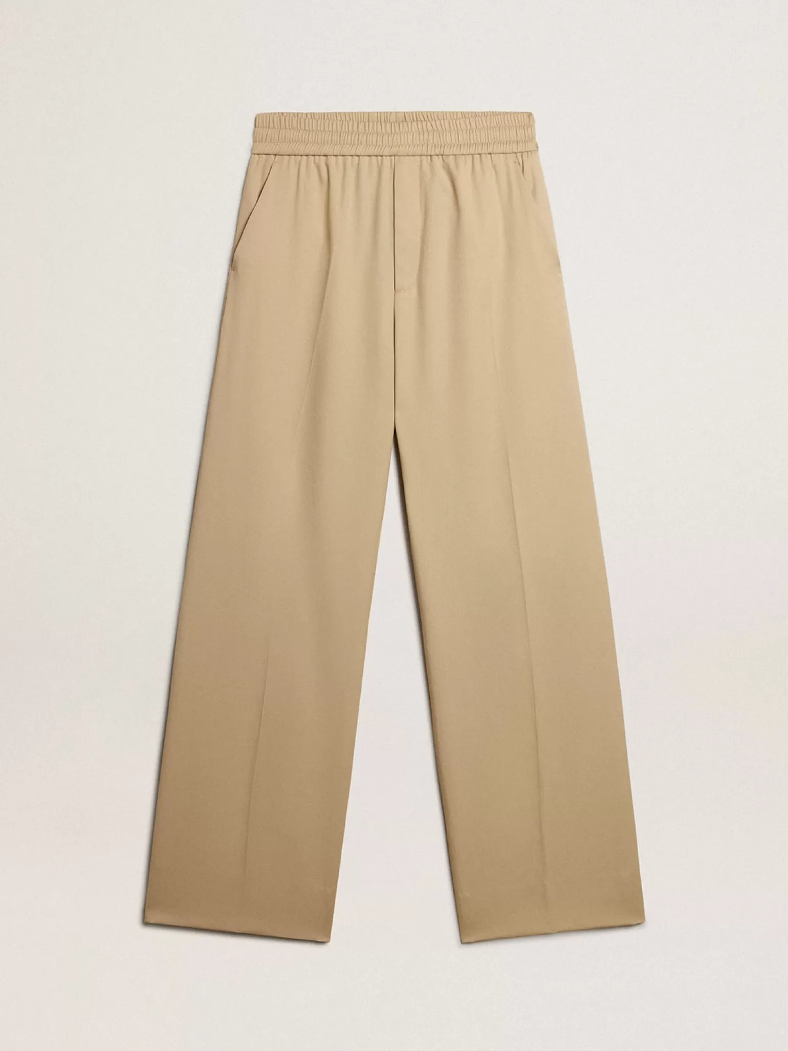 Shop Calça de jogging masculina cor de areia com bolso atrás Jeans e calças