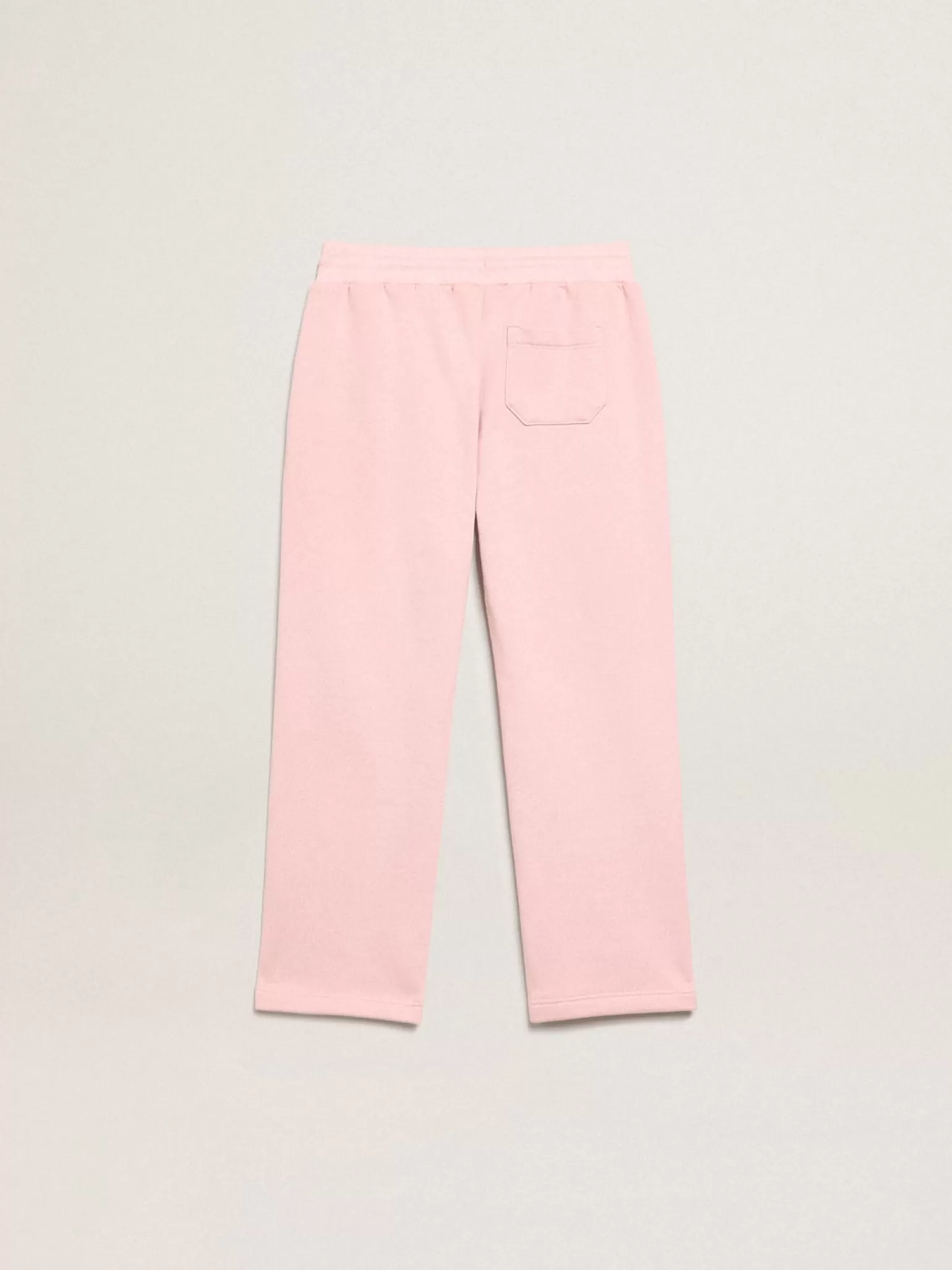 Online Calça de jogging rosa com estrela de glitter na frente Bottoms (4-12 years)