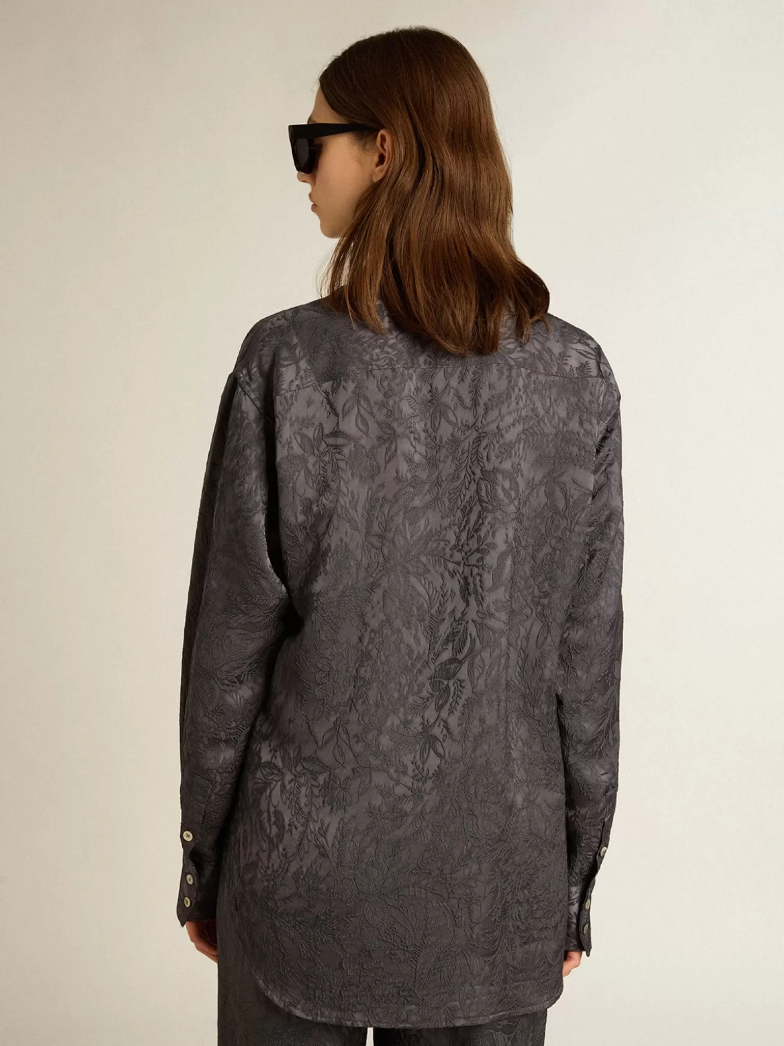 Online Camisa de jacquard com estampa toile de jouy all over MULHER Camisas