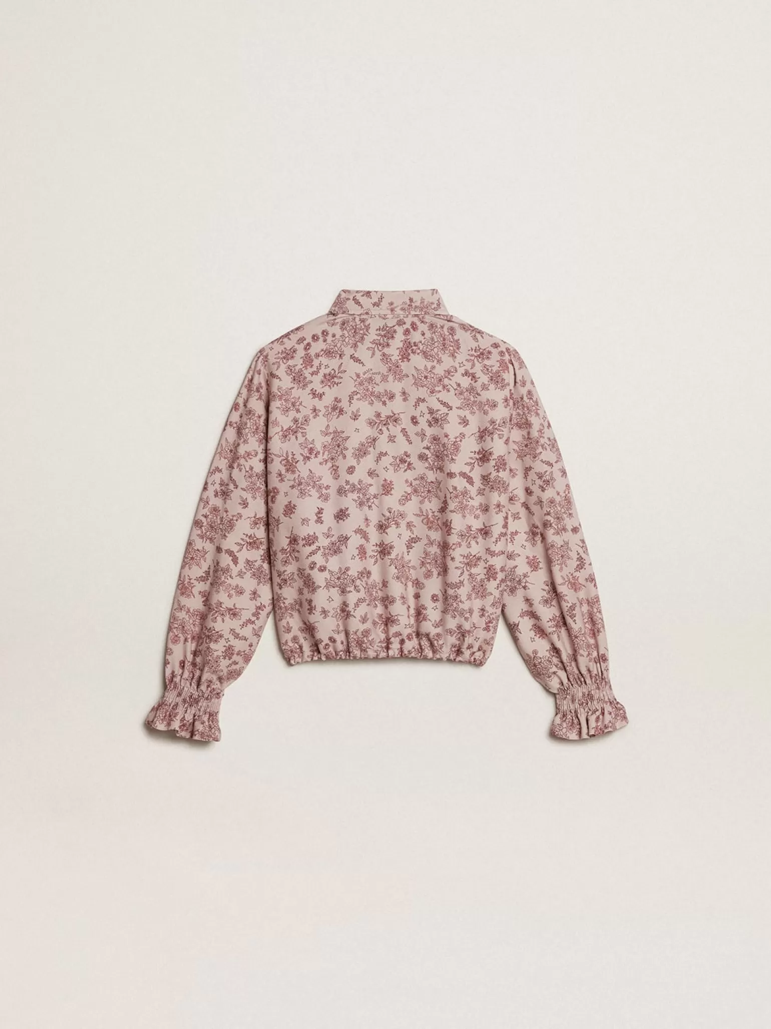 Discount Camisa polo de viscose rosa pálido com estampa floral Roupas de cima (4-12 years)