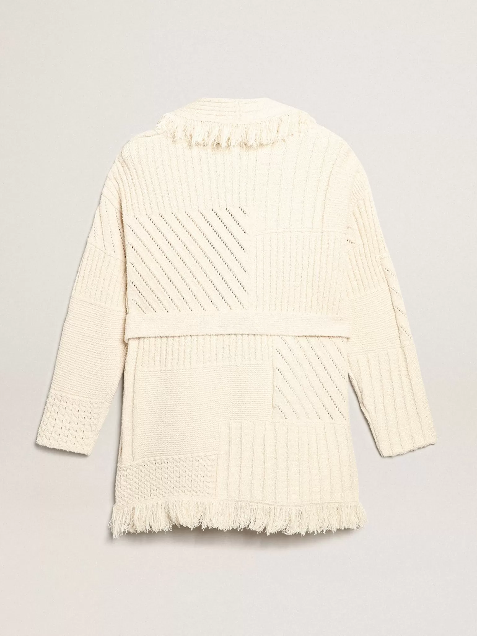 Cheap Cardigã cor de papiro de algodão com cinto MULHER Malhas