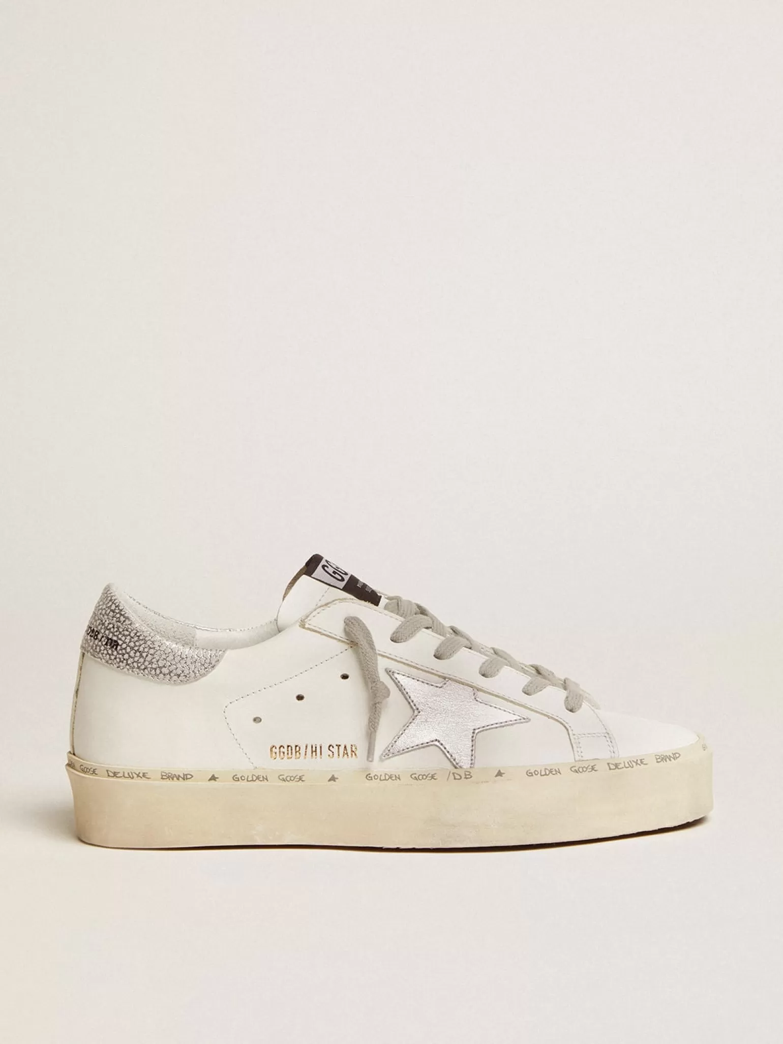 Best Sale Hi Star feminino com estrela e talão metálico prateado MULHER Hi Star
