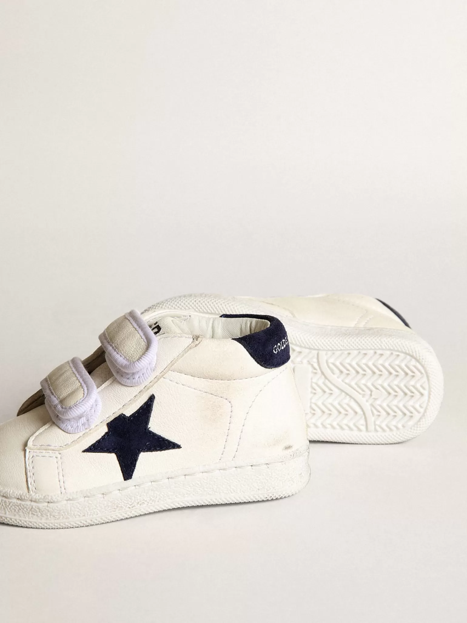 Flash Sale June de napa com estrela e talão de suede azul-escuro Meninas pequenas (1-3 anos) | Meninos pequenos (1-3 anos)
