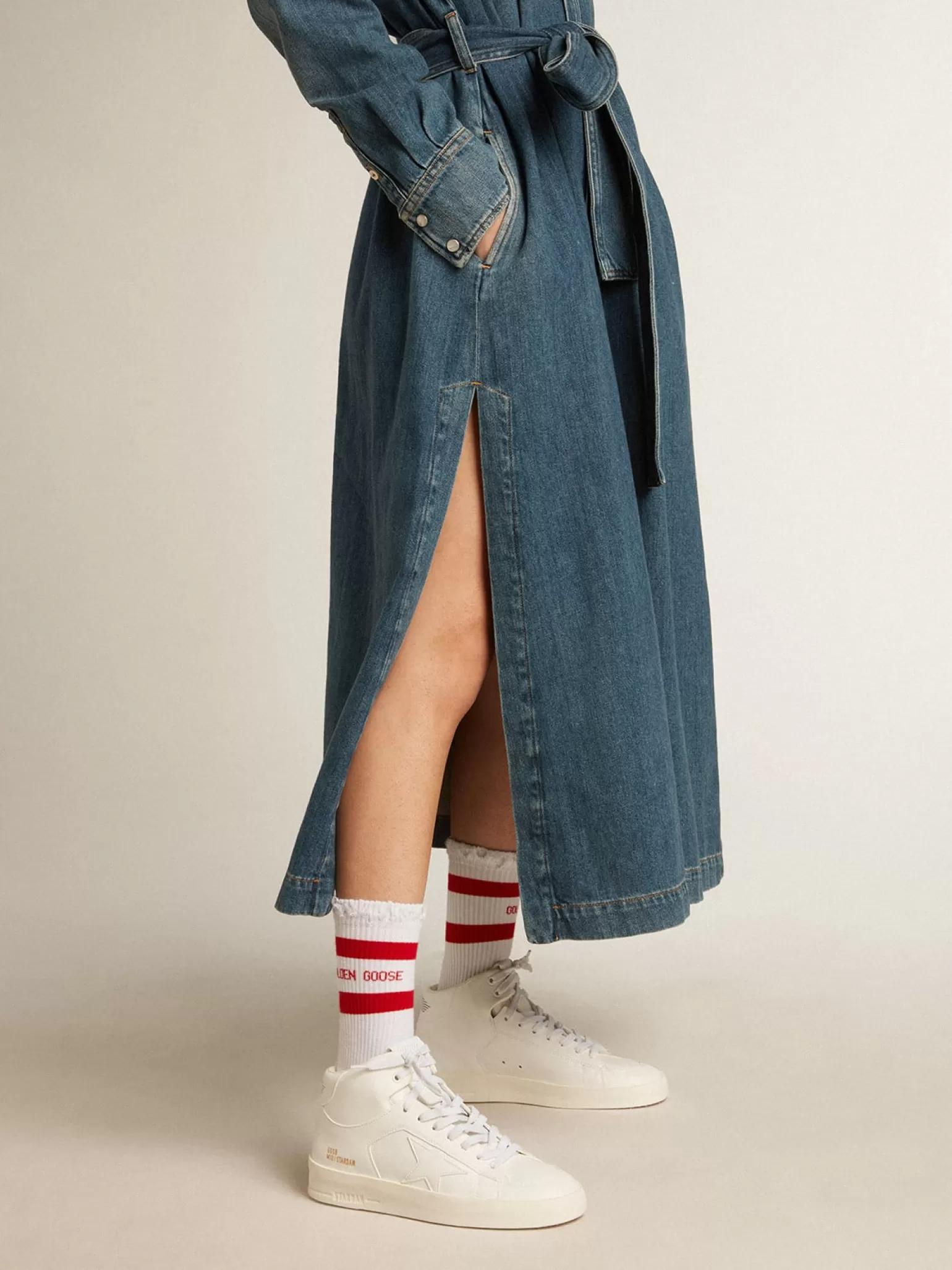 Discount Mid-Stardan Feminino com base vegetal e estrela e talão brancos MULHER Stardan | Mid Star