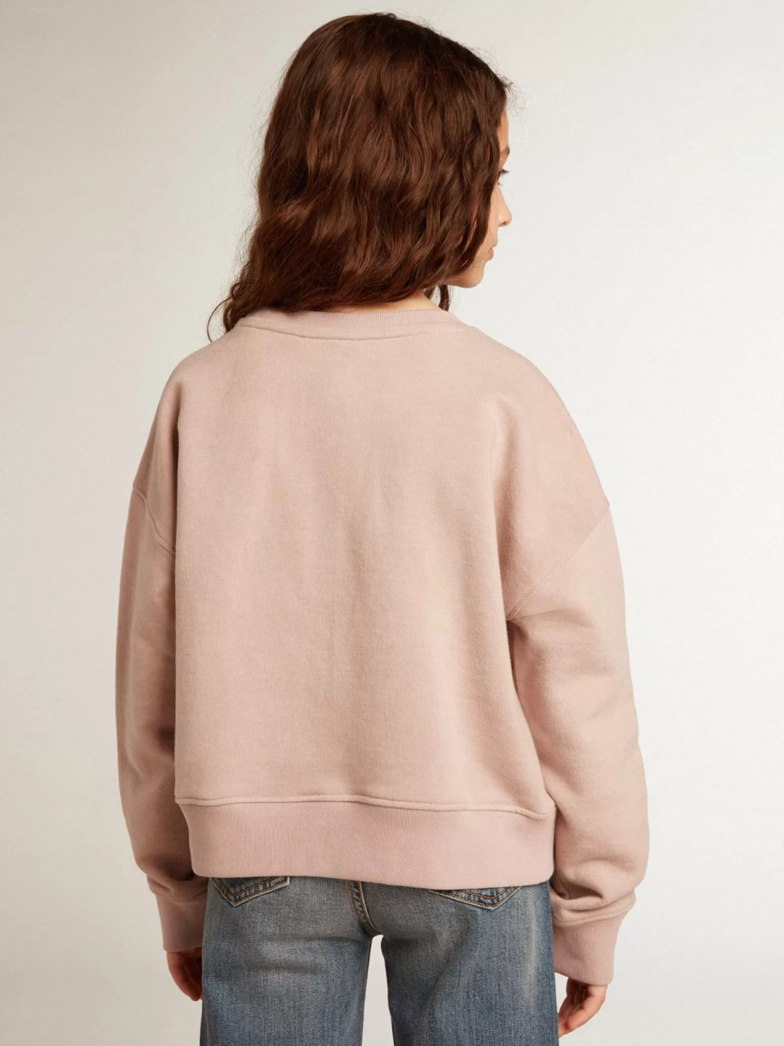 Cheap Moletom cropped de algodão rosa com estampa toile de jouy Roupas de cima (4-12 years)