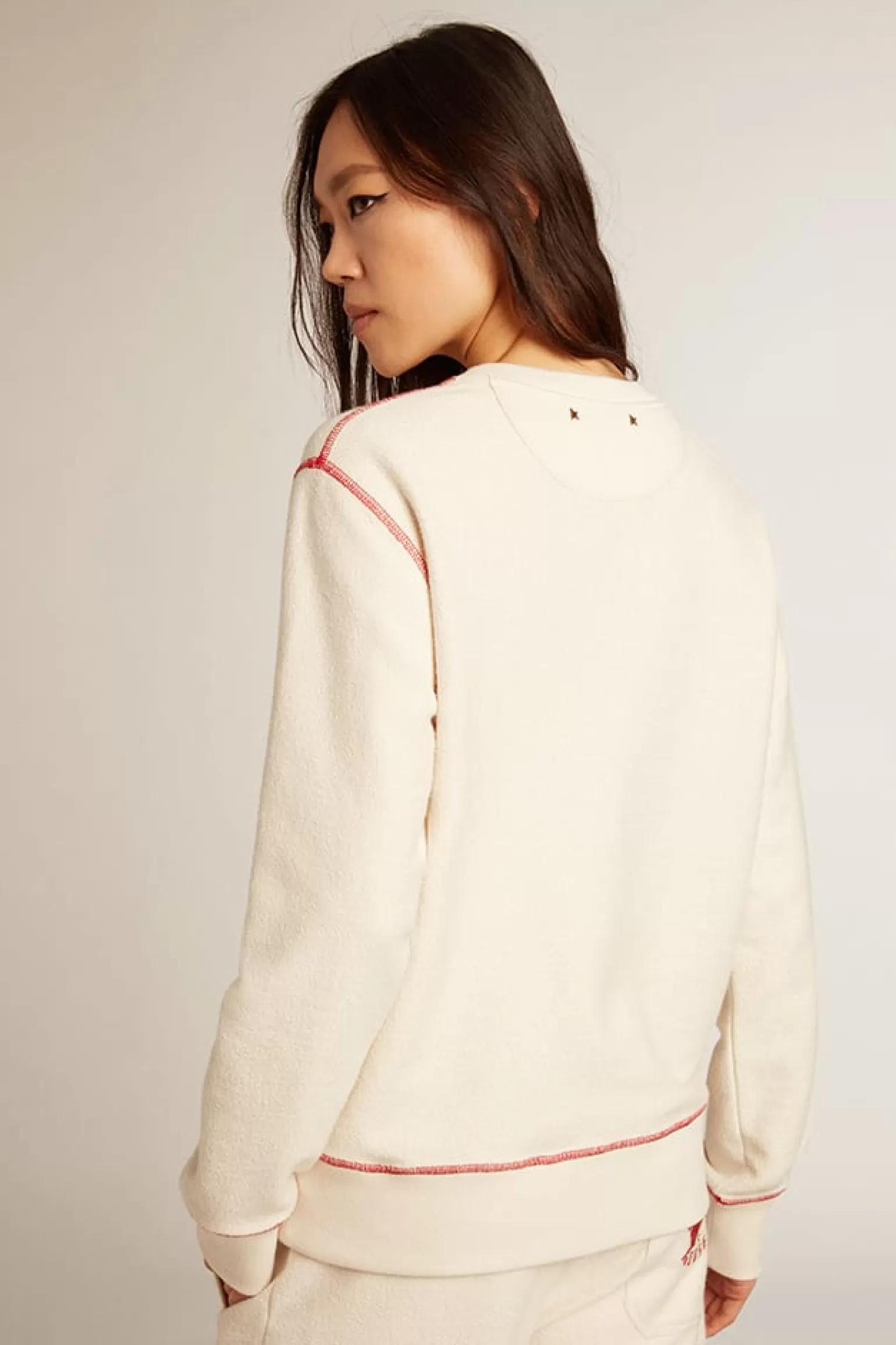 Best Sale Moletom Feminino na cor branco heritage com logo CNY MULHER Moletons