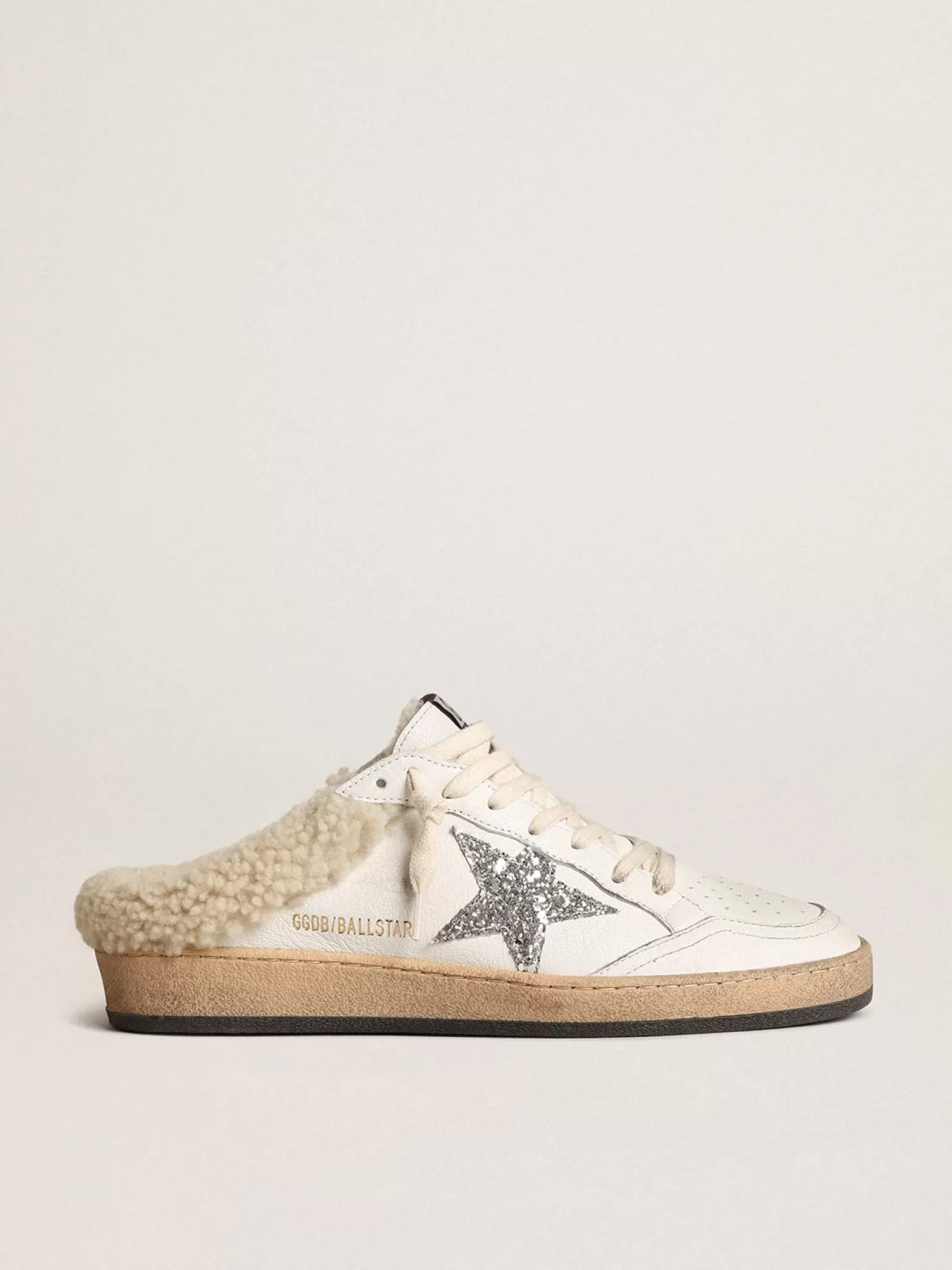 Outlet Mule Ball Star com estrela de glitter e forro de shearling MULHER Ball Star