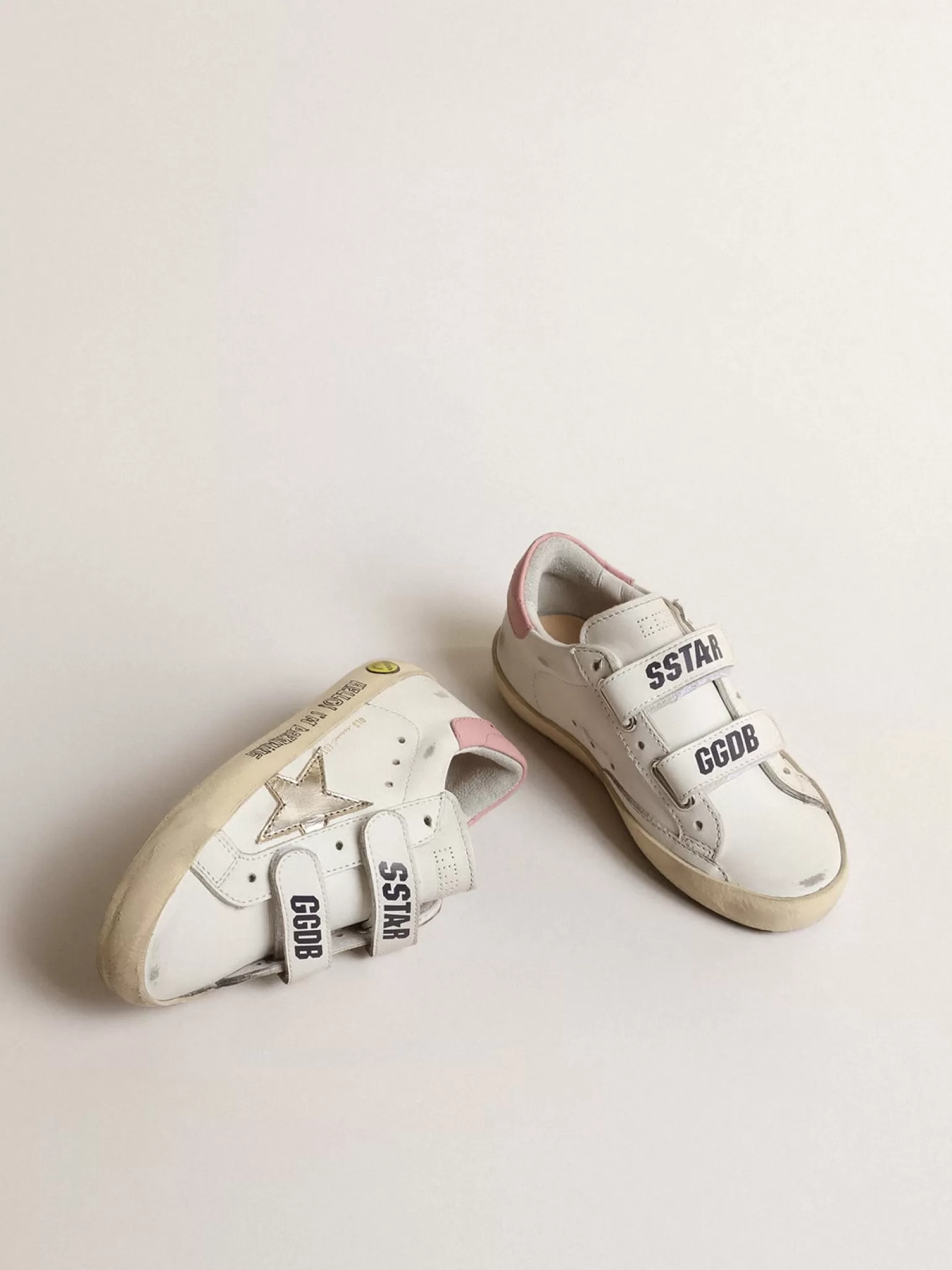 Cheap Old School Young com estrela de couro metálico e talão rosa Meninas (4-10 anos)