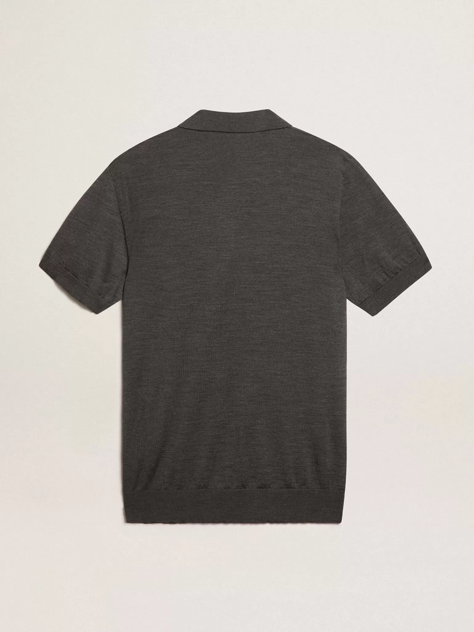 Shop Polo feminina de lã merino na cor antracite MULHER Camisetas