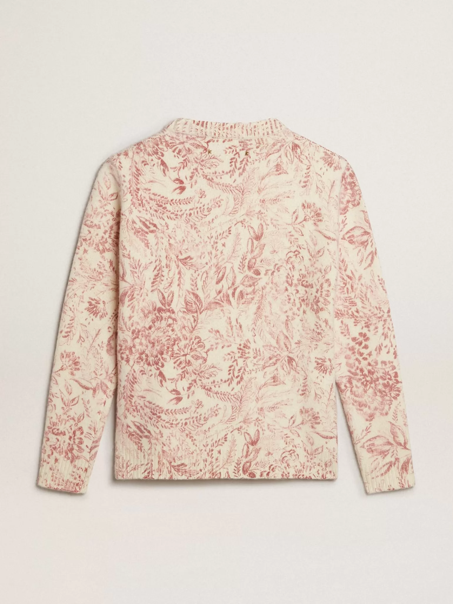 Cheap Pulôver de gola redonda feminino de lã com estampa toile de jouy all over MULHER Malhas