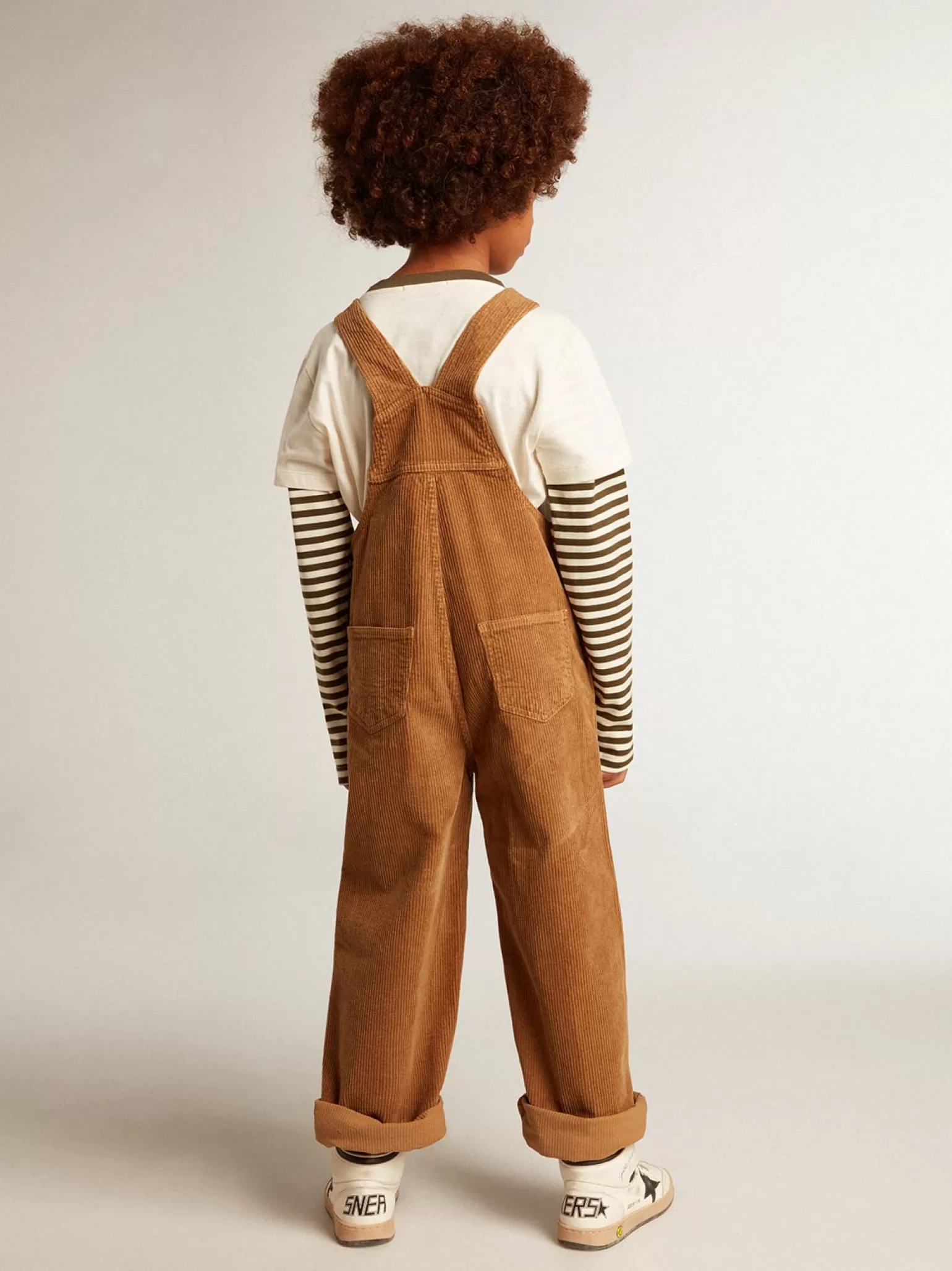 Best Sale Salopete de algodão com efeito aveludado cor de cortiça Roupas de cima (4-12 years) | Roupas de cima (4-12 years)