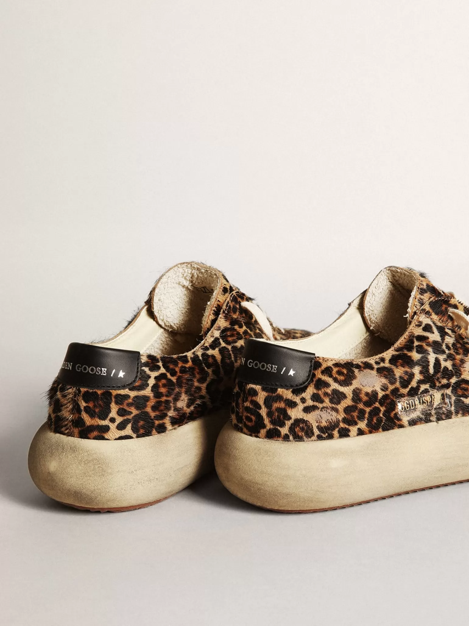 Online Space-Star masculino de cavalinho leopardo com estrela e talão pretos Space-Star