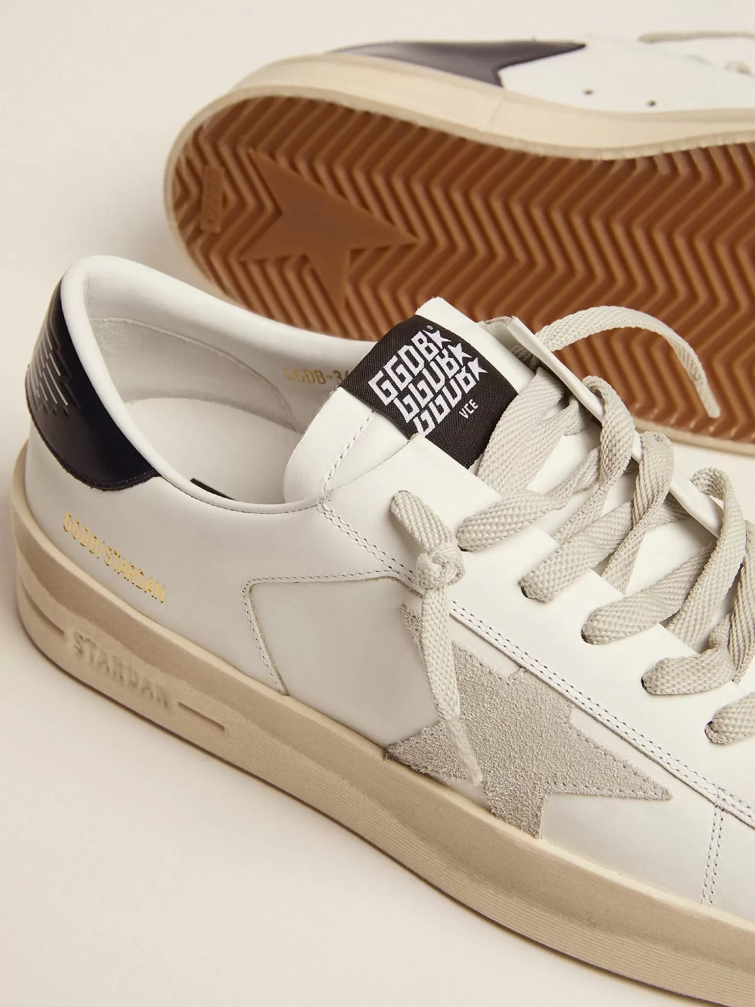 Flash Sale Stardan masculino com estrela de suede cinza gelo e talão preto Stardan