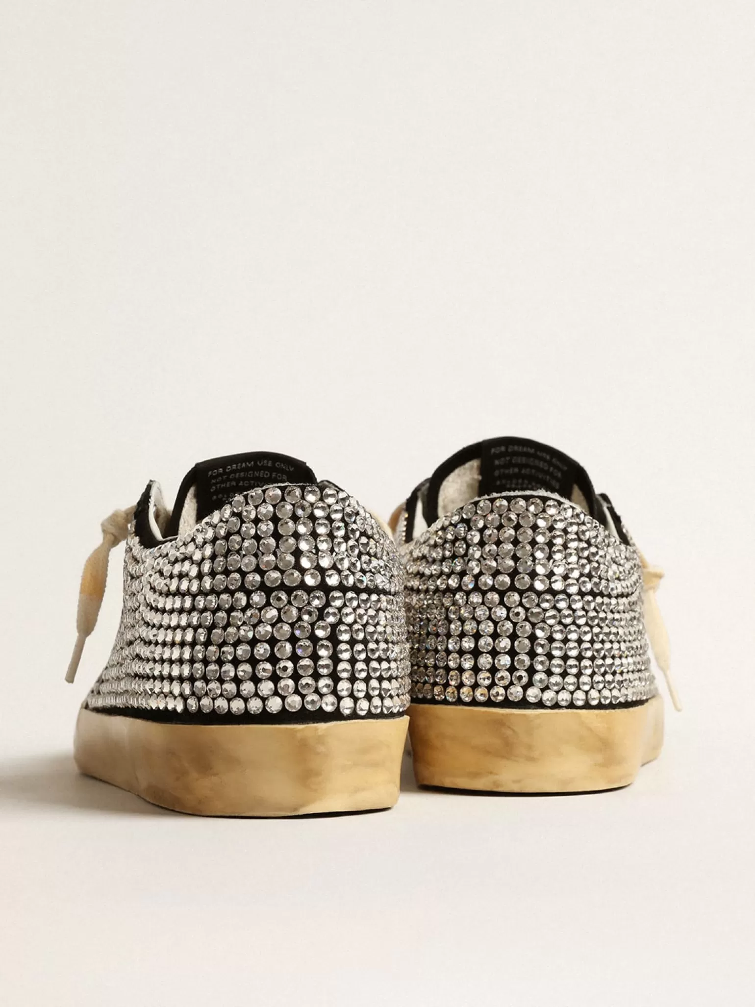 Best Super-Star LTD com cristais Swarovski e estrela de couro preto MULHER Super-Star