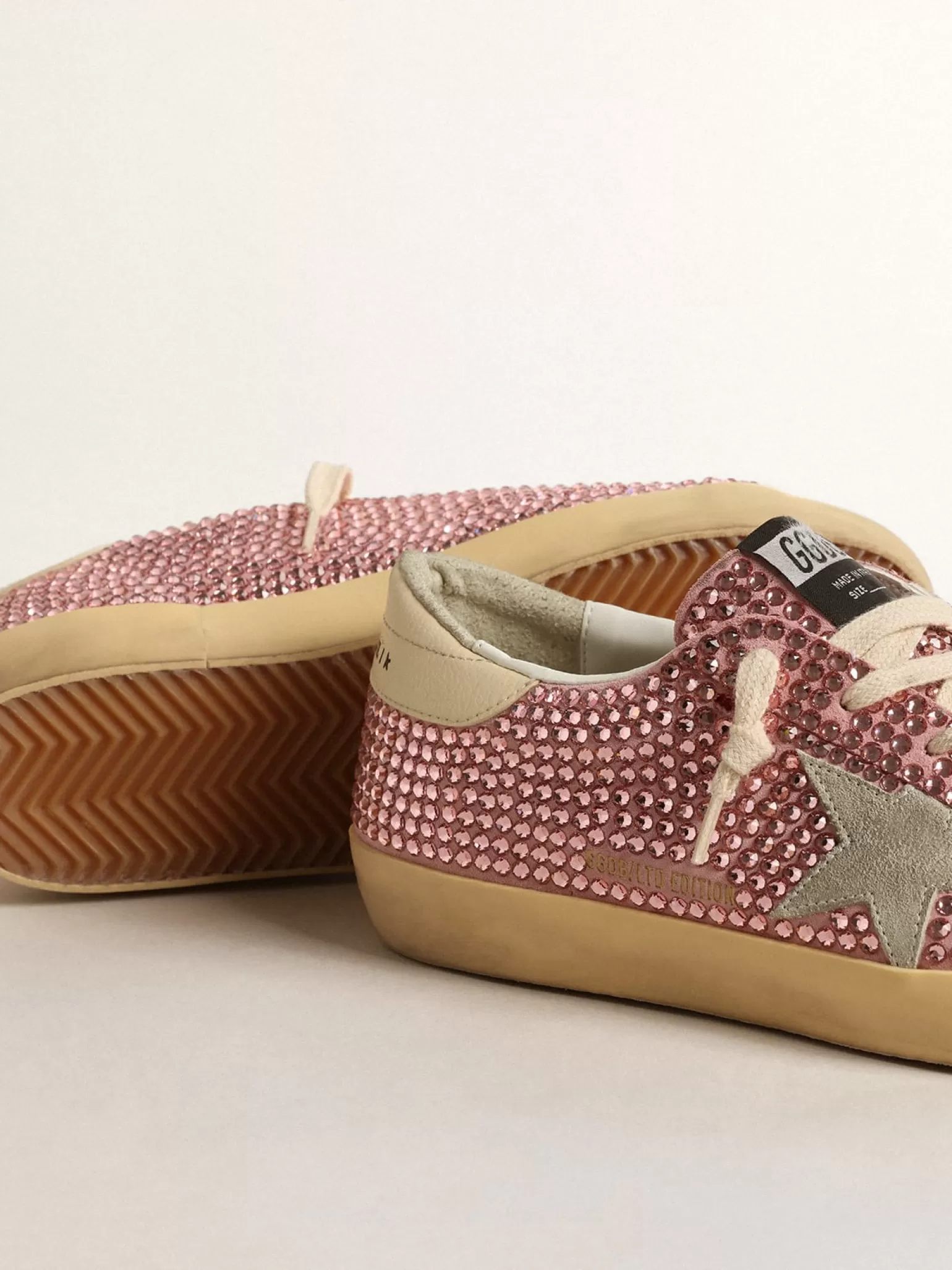 Cheap Super-Star LTD com estrela de suede e cristais Swarovski rosa MULHER Super-Star
