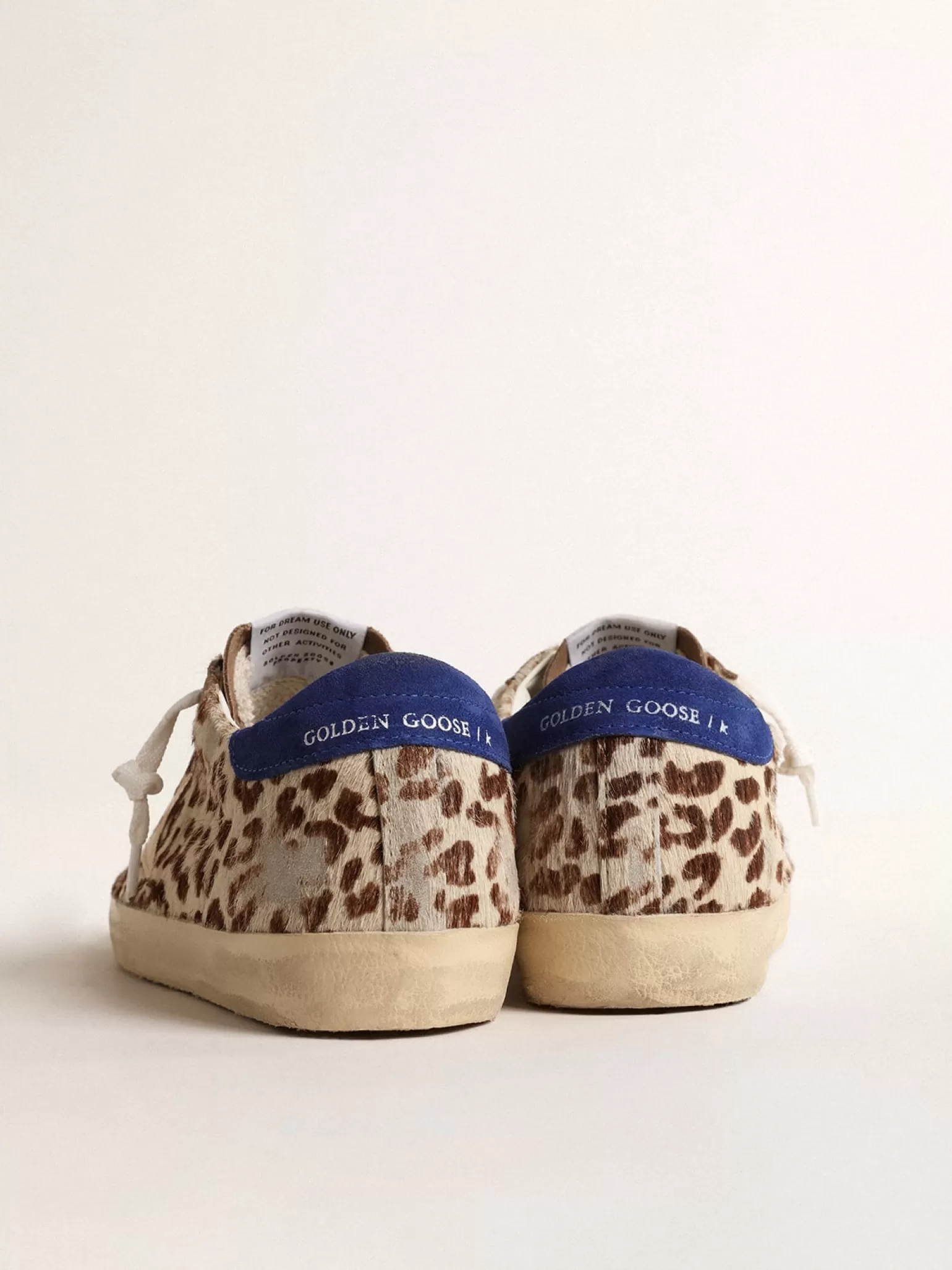 Fashion Super-Star LTD de couro cavalinho com estrela dourada e talão de suede MULHER Super-Star