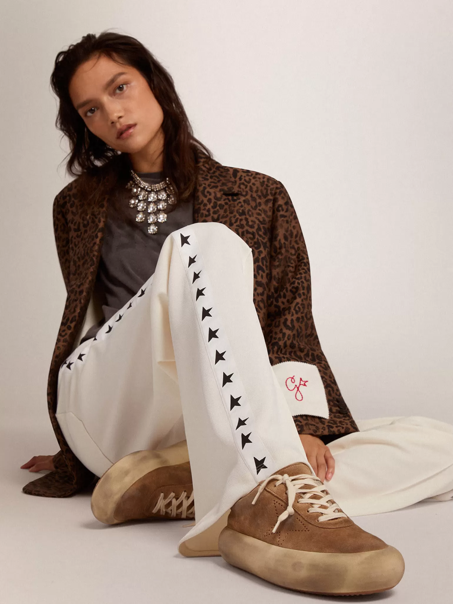 Fashion Tênis Space-Star de suede na cor tabaco e forro de shearling MULHER Space-Star