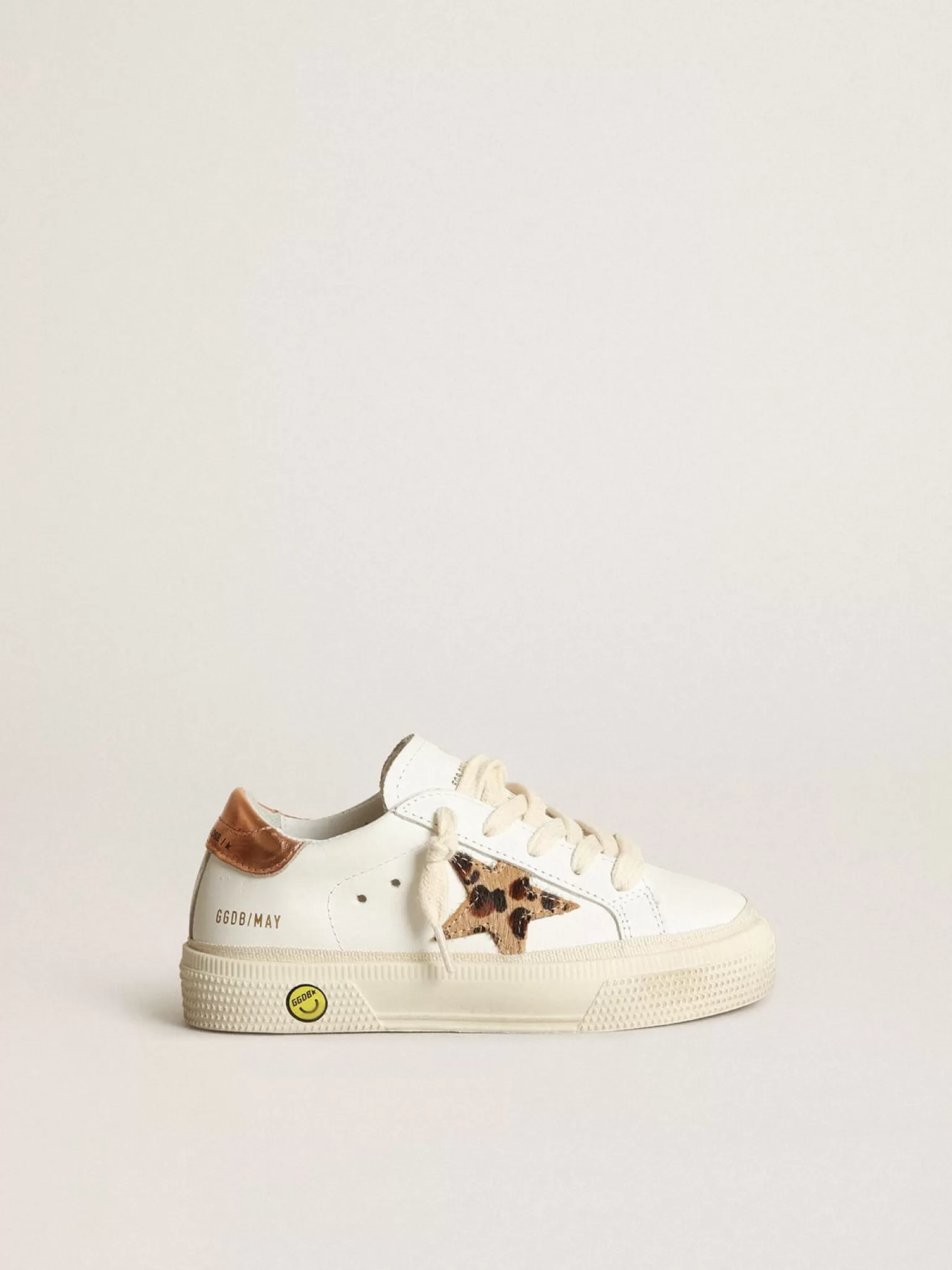 Shop Young May com estrela de cavalinho leopardo e talão cor de cobre Meninas (4-10 anos)