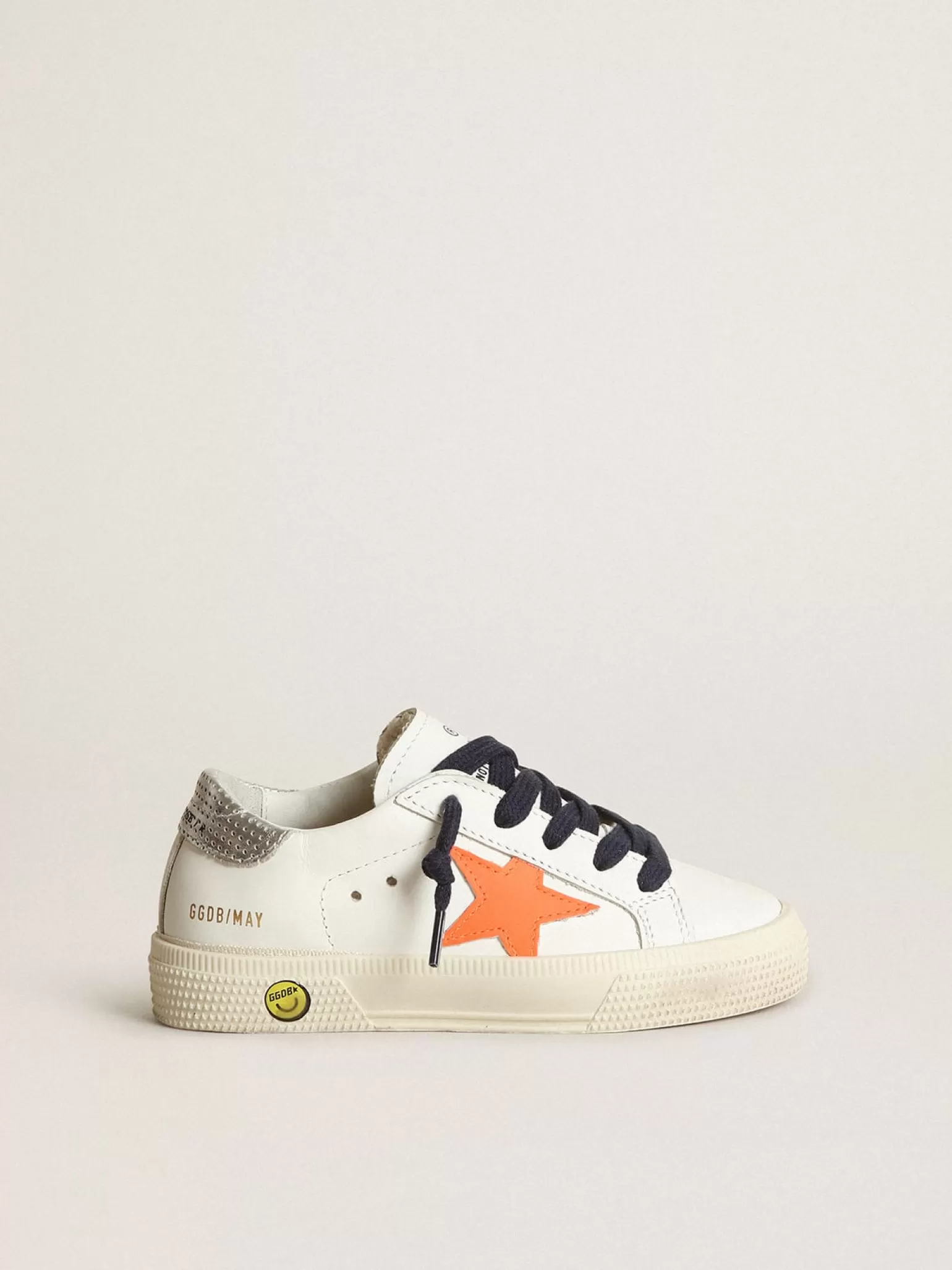 Sale Young May com estrela de couro laranja fluorescente e talão perfurado Meninas (4-10 anos) | Meninos (4-10 anos)