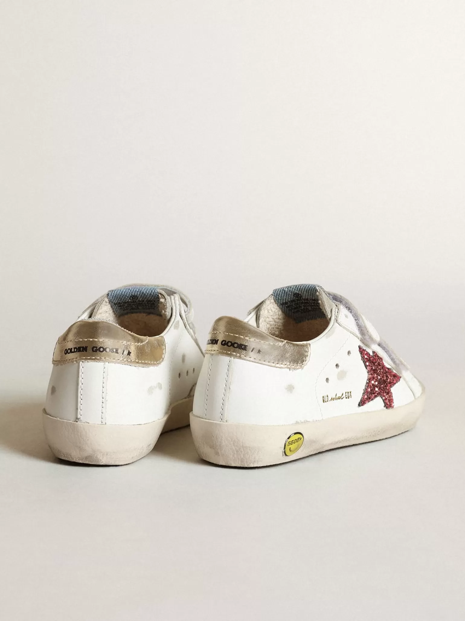 Cheap Young Old School com estrela de glitter rosa e talão cor platina Meninas (4-10 anos)
